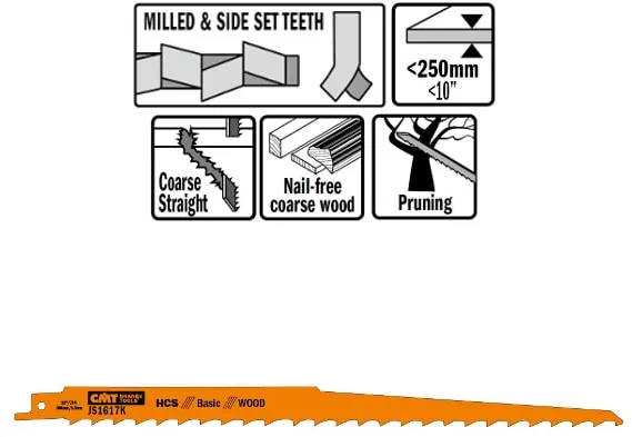Bajonetklinge 300mm HCS Basic